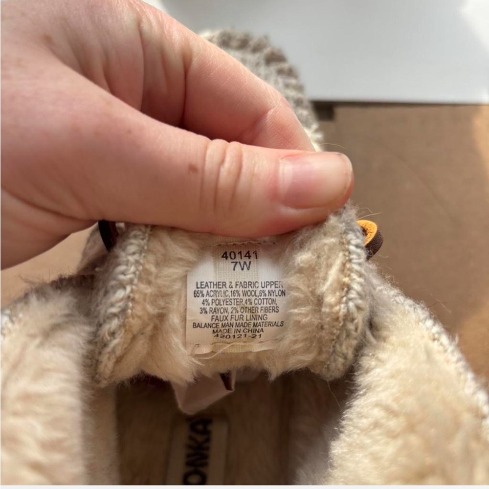 Minnetonka Cozy Knit and Suede Moccasin Boots - Picture 8 of 8